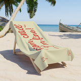 MOM, CHILL — I'M FINE! beach towel 36"x72"