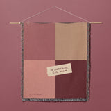 If Anything, Call Mom - Woven Blanket - PinkWoven Blankets