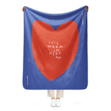 IT’S WARM IN HERE sherpa blanket 50"x60"