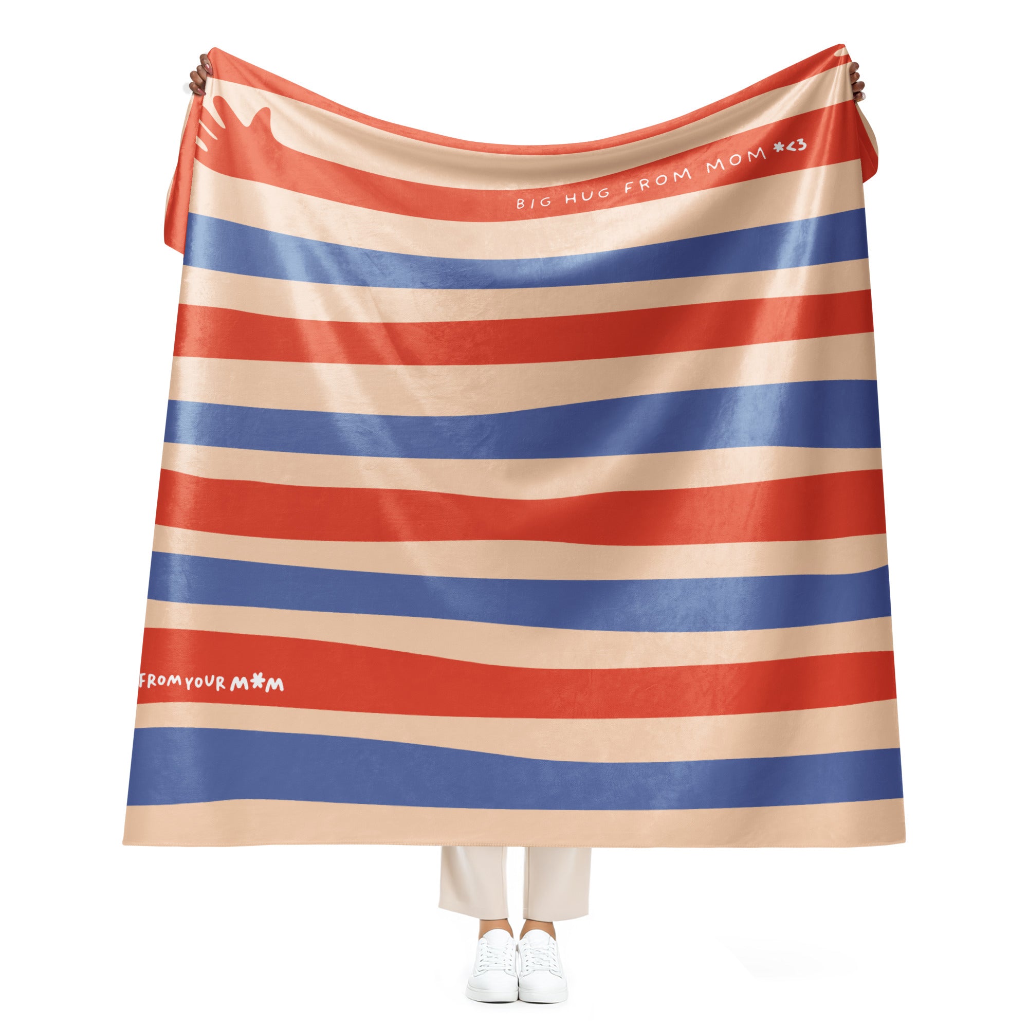 BIG HUG FROM MOM sherpa blanket