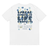 SPREAD KINDNESS LIKE CONFETTI unisex organic tee
