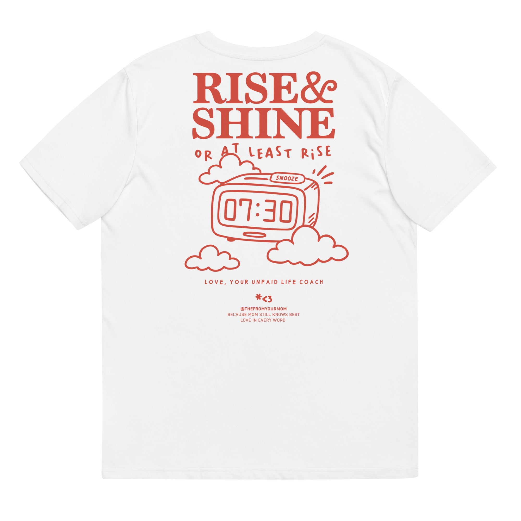 RISE & SHINE Unisex organic tee