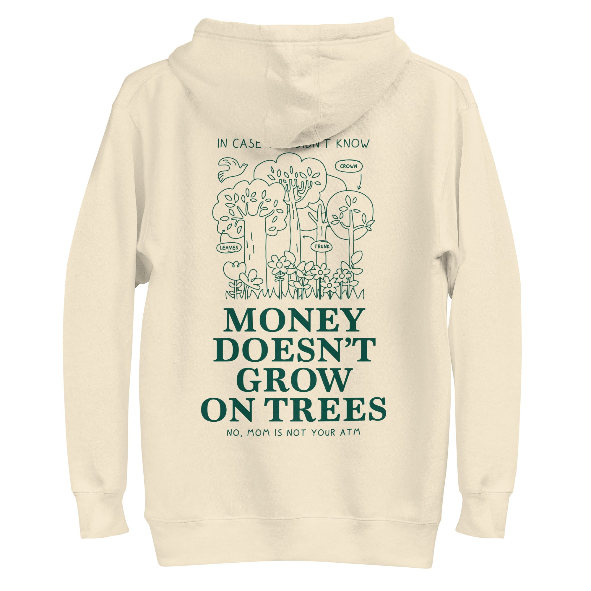 MONEY DOESN'T GROW ON TREES unisex hoodie